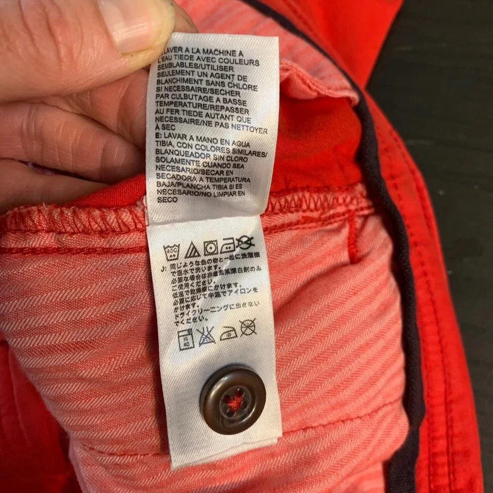 The North Face Mens Red Chino Shorts Size 38 Regular Hiking Outdoor Utility READ